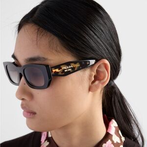 Prada Women's Black and Tortoise Sunglasses